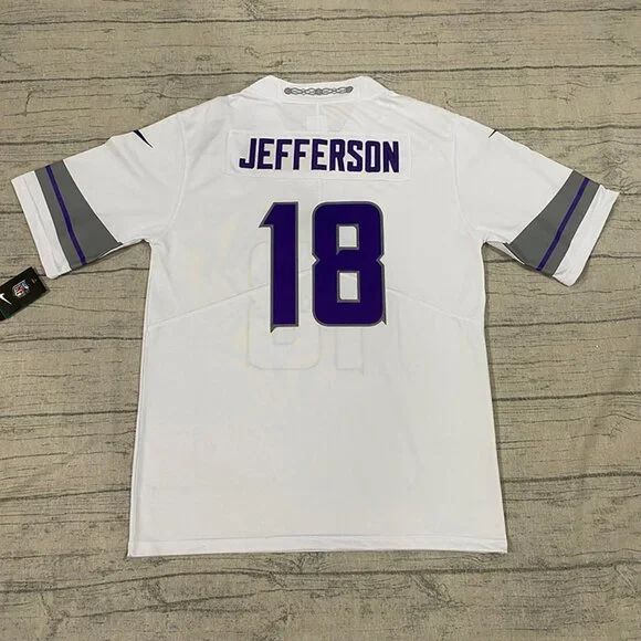 Justin Jefferson Minnesota Vikings #18 Jersey - Picture 6 of 8